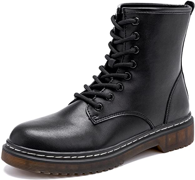 BayQ Store Black Combat Boots