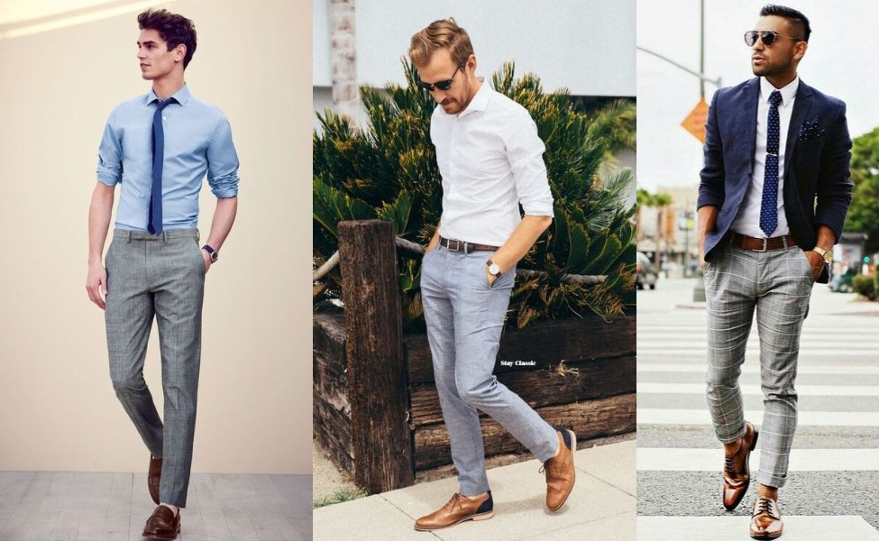 Grey Pants with Black Shoes Outfits For Men In Their 30s (1200+ ideas &  outfits) | Lookastic