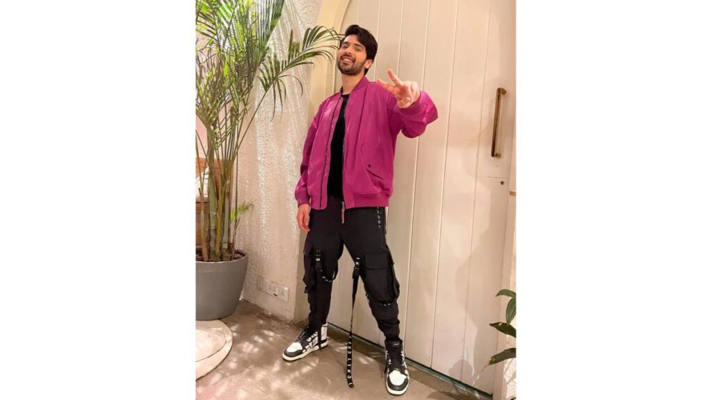 Magenta Bomber Jacket with Cargos