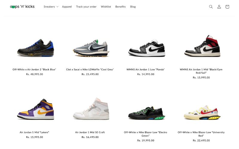 Cups'N'kicks - reselling sneaker platform 