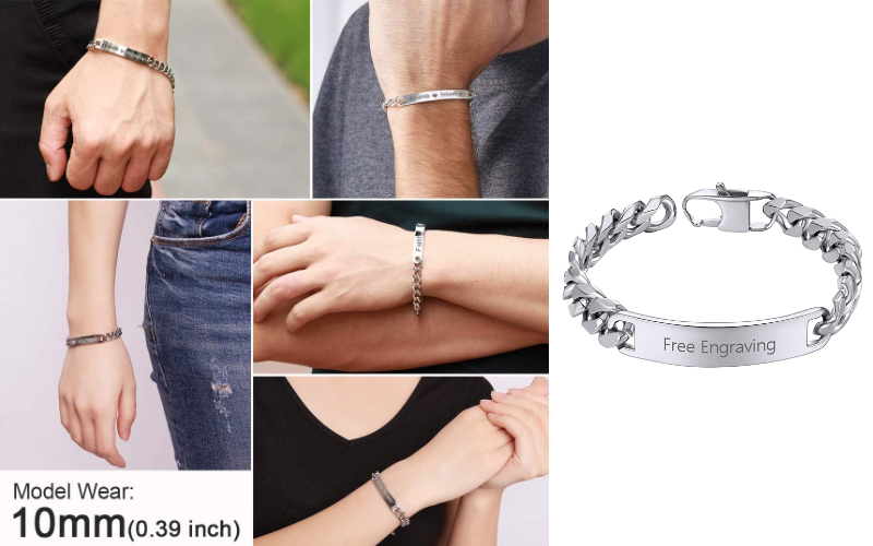 Father's Day Gift Ideas - Personalised Bracelet