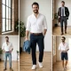 Best white shirt combinations for men outfit ideas